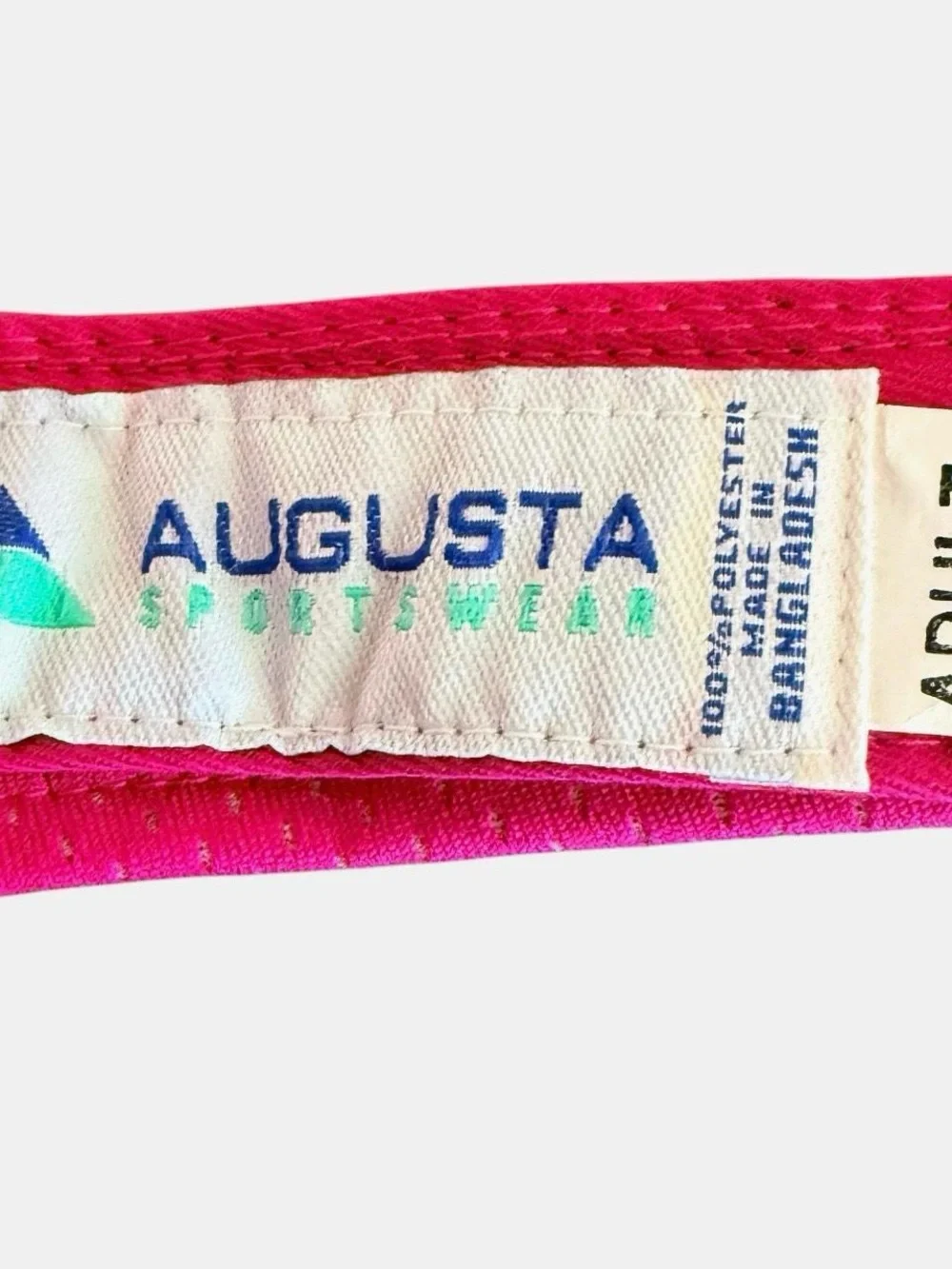 Augusta Sportswear Hot Pink Neon Athletic Mesh Tennis Golf Run Visor Hat